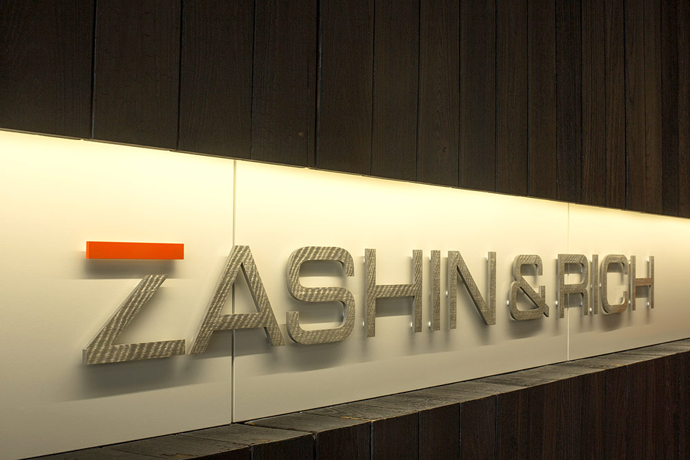 Zashin & Rich Lobby Signage